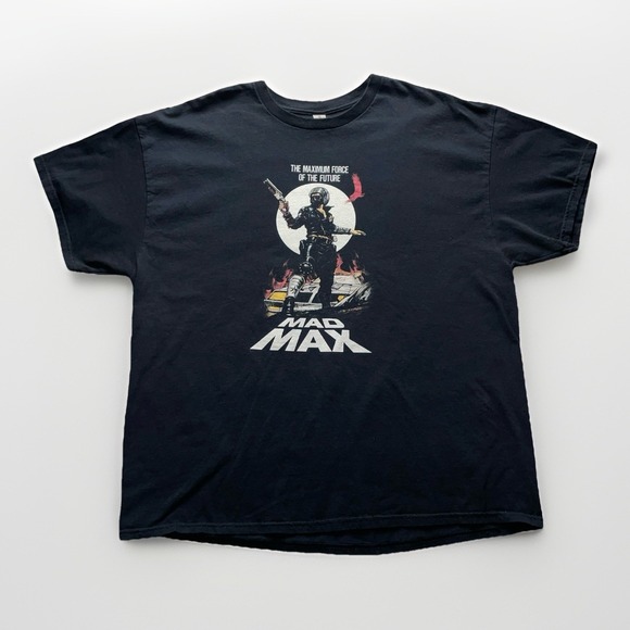 Gildan Other - Vintage Mad Max T Shirt Men's 2XL Black Movie Graphic Tee Rockatansky 80s Retro